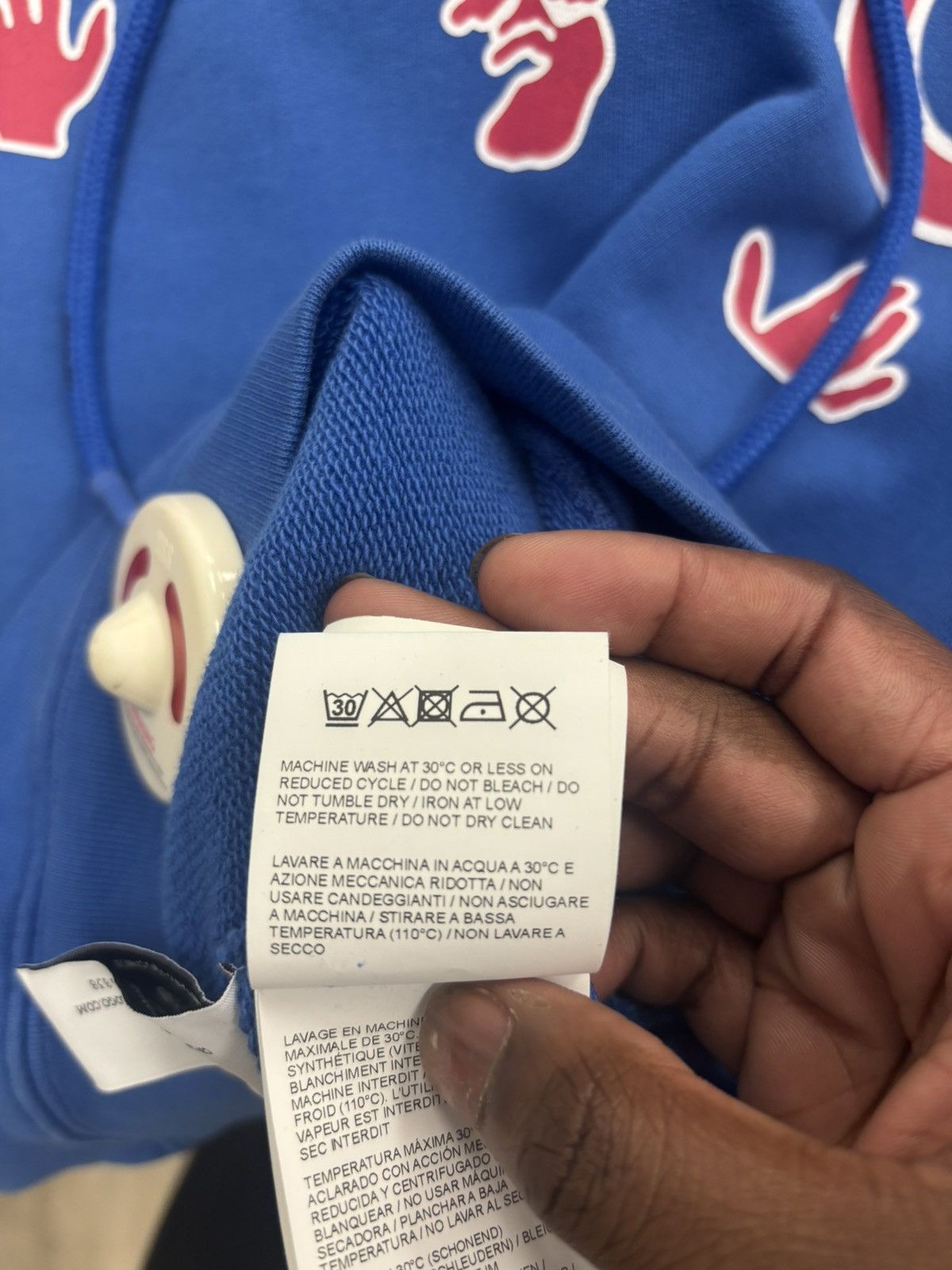Off-White Off-White x Chicago Cubs Hoodie Blue Size Large Brand New Size US L / EU 52-54 / 3 - 9 Thumbnail