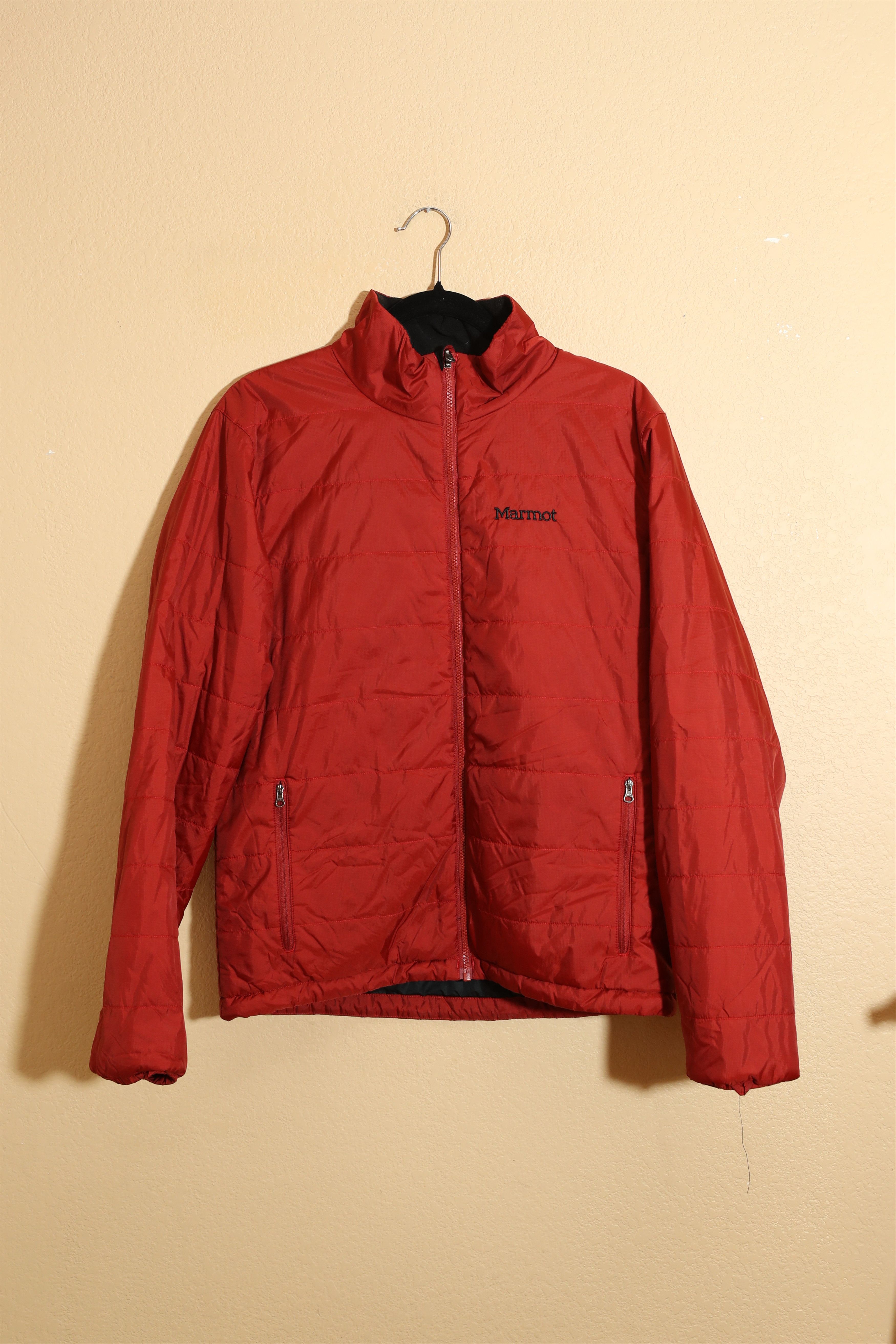 Marmot Marmot Mens Jacket Quilted Red Zip Pockets (L) Size US L / EU 52-54 / 3 - 1 Thumbnail