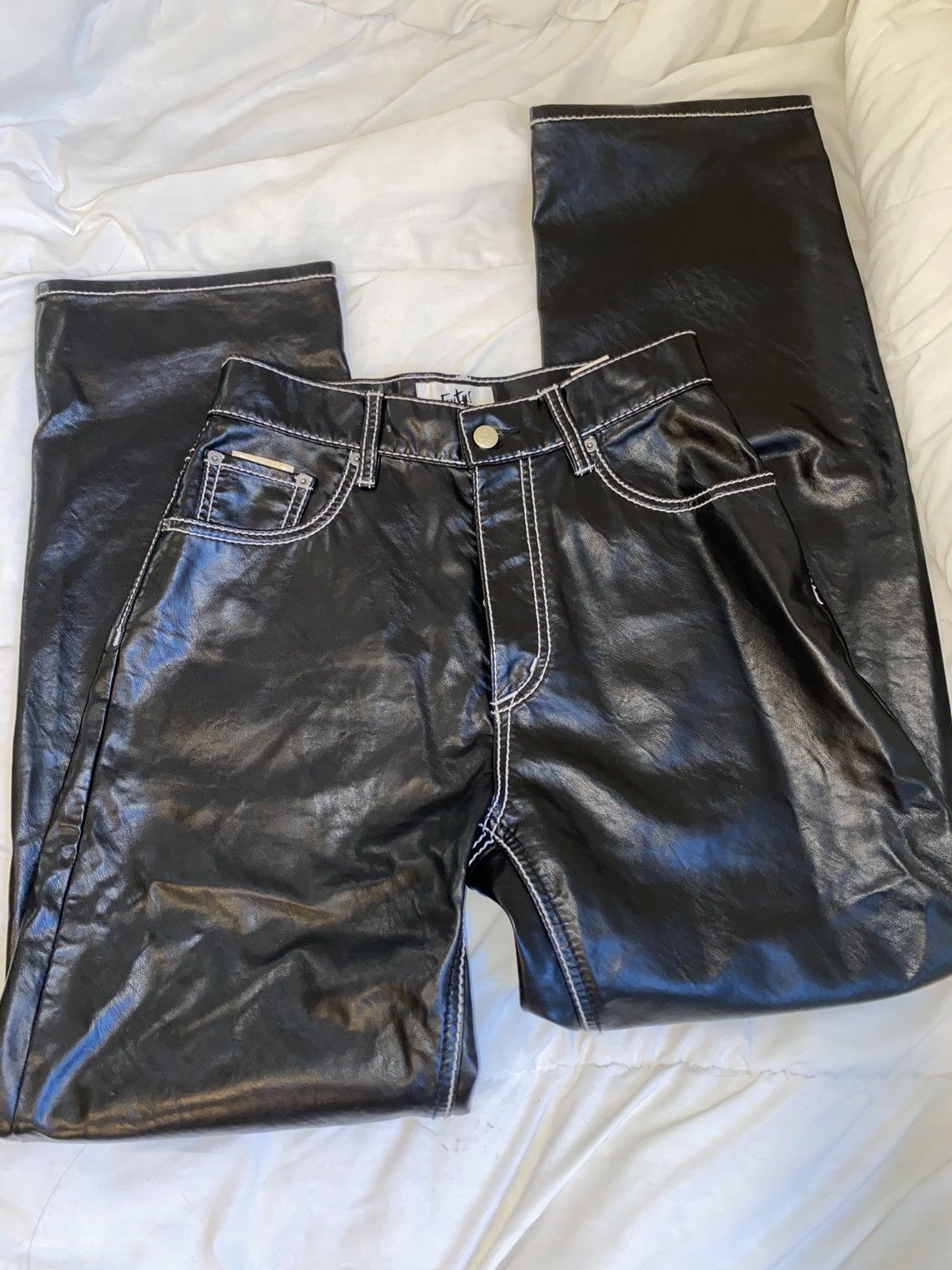 Eytys EYTYS Benz Faux Leather Pants Size US 26 / EU 42 - 2 Thumbnail