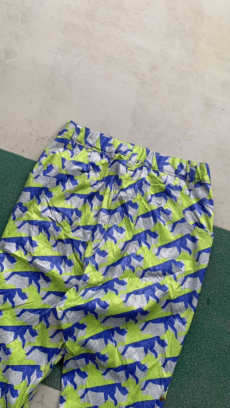 Issey Miyake × Japanese Brand × mercibeaucoup Mercibeaucoup Horse Print Pants by Issey Miyake Size 29" - 7 Thumbnail