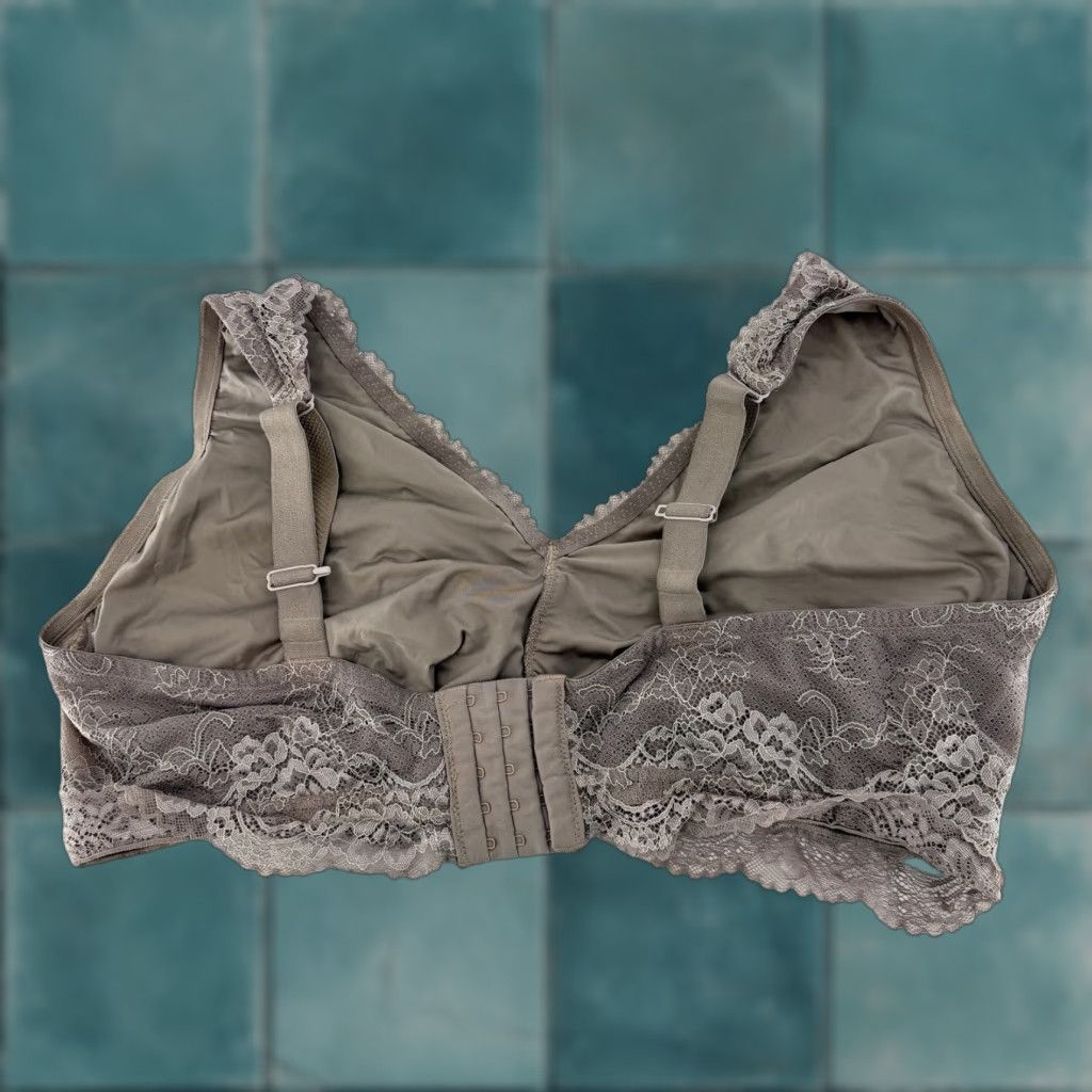 Vintage Secret Treasures Brown Taupe Lace Wireless Unpadded Bralette Bra Sz 4x See Photo Bralette Women Plus Wireless Bra Lace Bra See Photo Size ONE SIZE - 1 Thumbnail