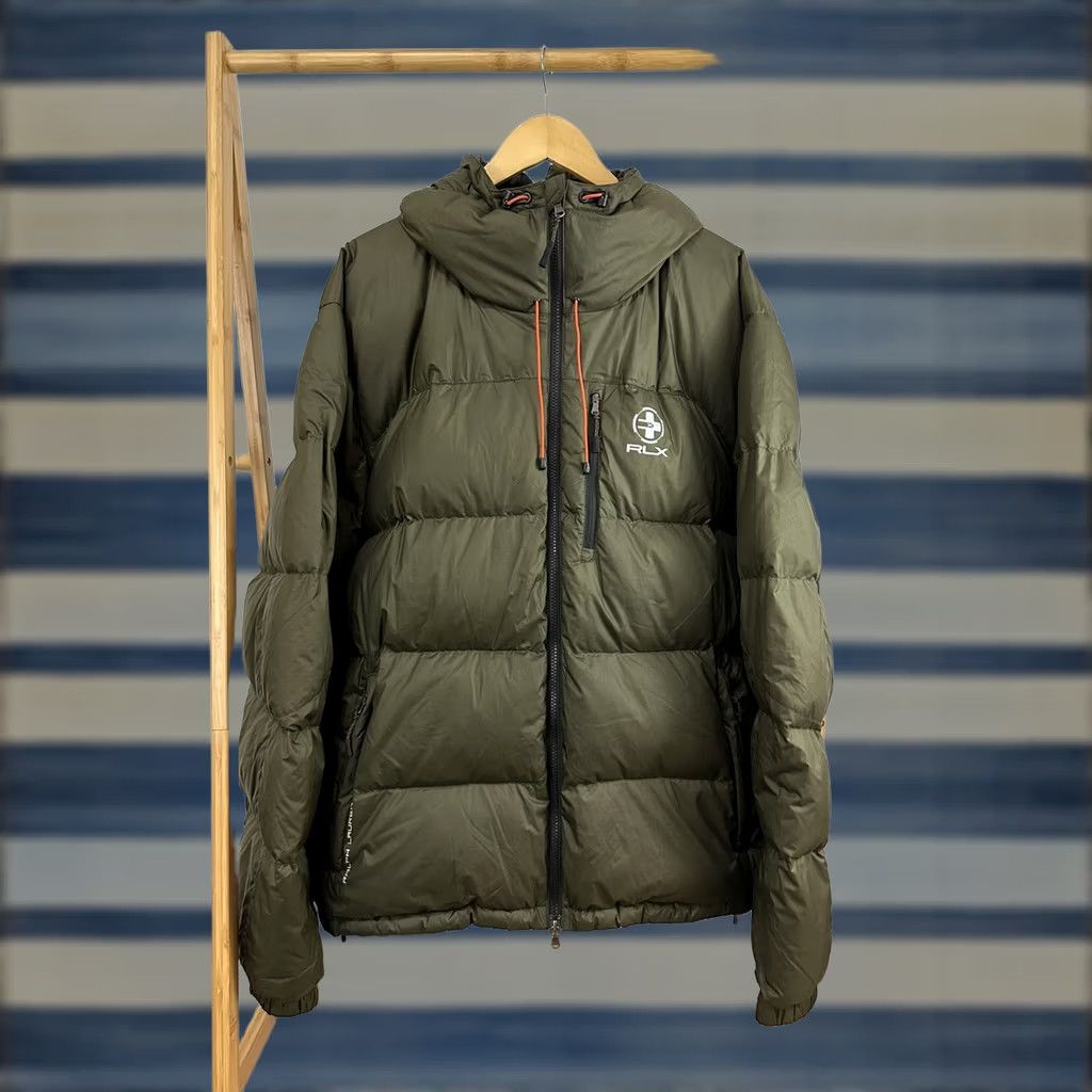 RLX Ralph Lauren Ralph Lauren RLX Green Hooded Jacket 3XB Down Water Repellent Puffer Jacket Mens Size US XXL / EU 58 / 5 - 1 Thumbnail