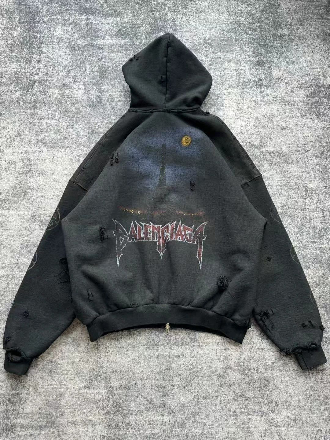 Balenciaga Paris Tower Zip Jacket - dmc