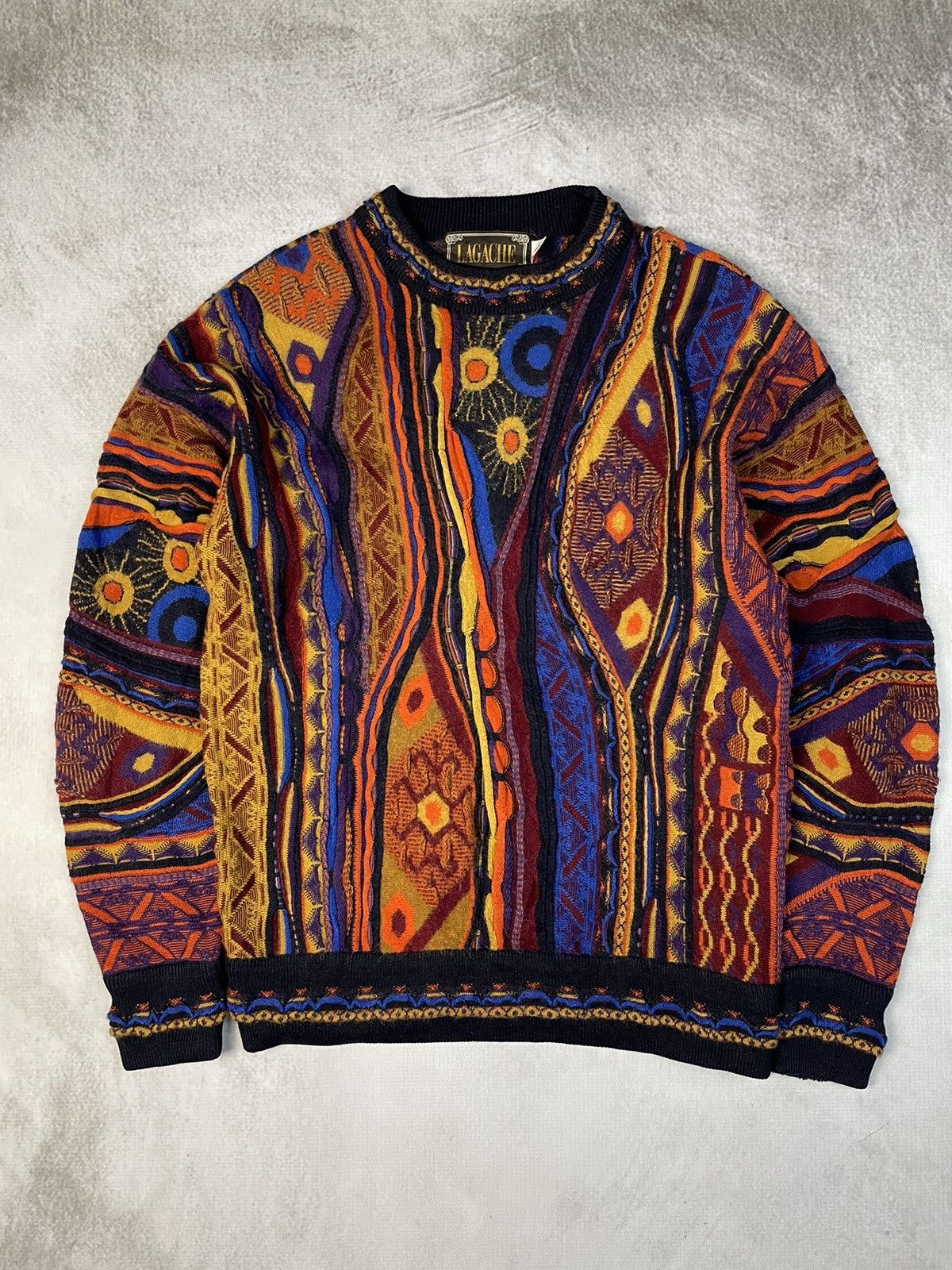 Coogi Lagache 🇯🇵 3D Knit Coogi Style Sweater Size US M / EU 48-50 / 2 - 1 Thumbnail