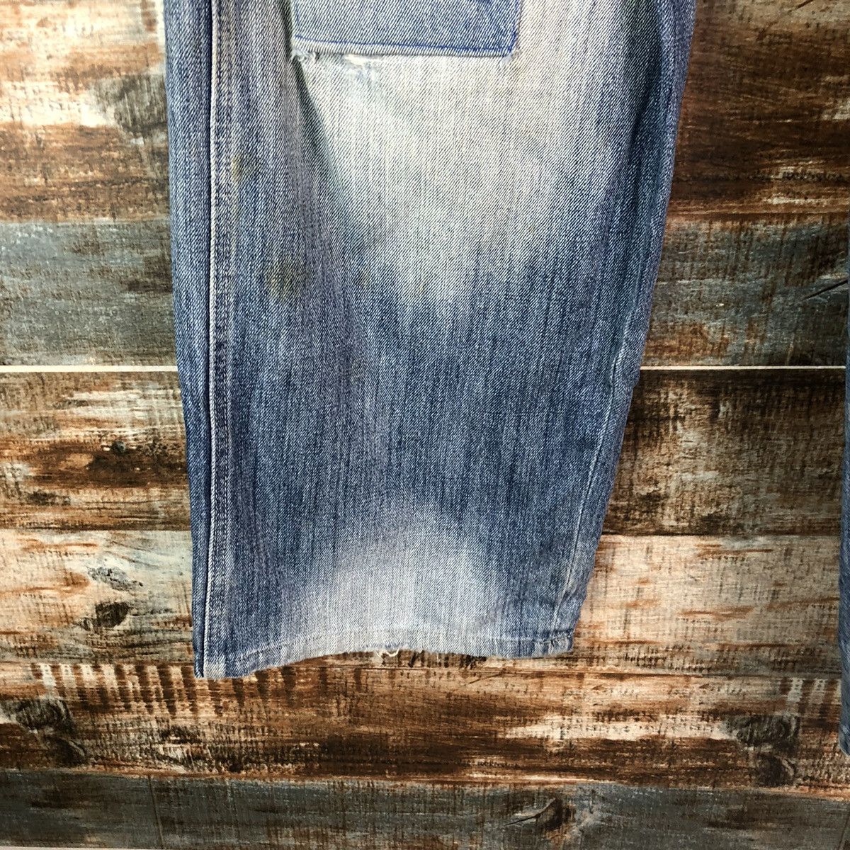 Japanese Brand Lot 29 Blue patchwork Distressed Denim Pants #A2152 Size US 36 / EU 52 - 11 Thumbnail