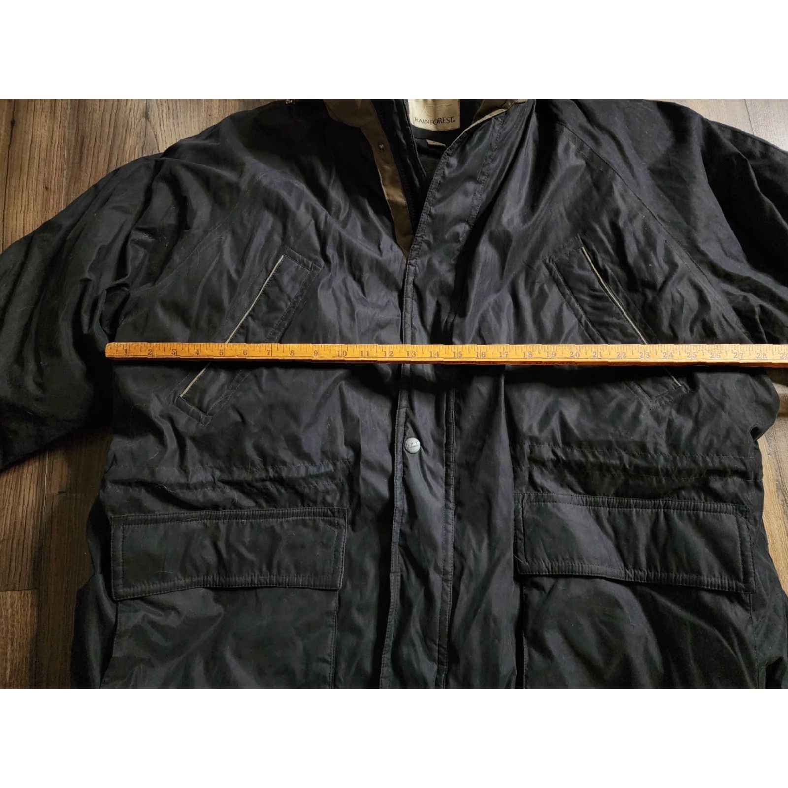 Vintage Rainforest Coat Mens 4XL Black Down Puffer Winter Jacket Parka Size US XXL / EU 58 / 5 - 3 Thumbnail