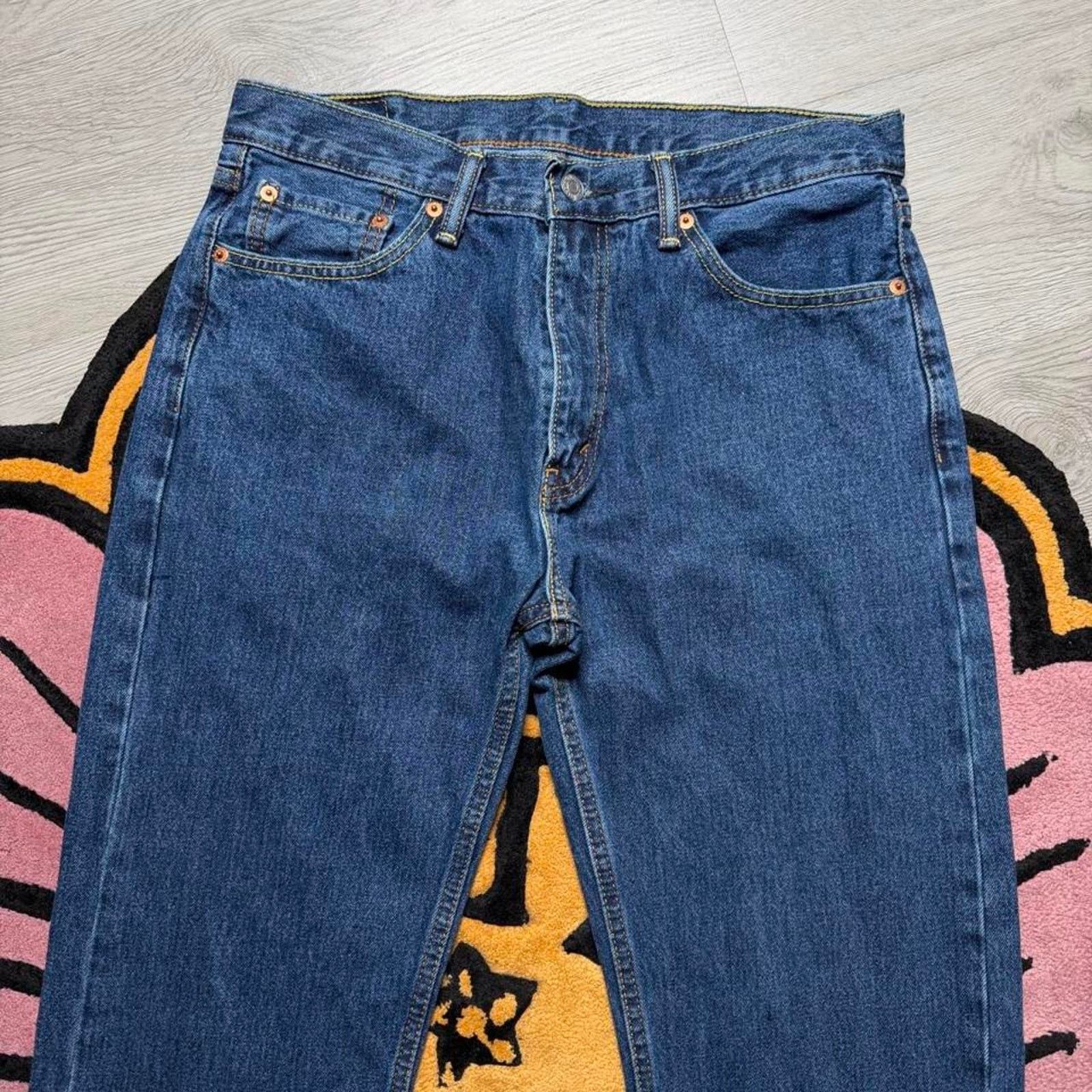 Levi's Levi’s Strauss 505 Regular Fit Straight Leg Denim Jean 33x34 Size US 33 - 2 Thumbnail