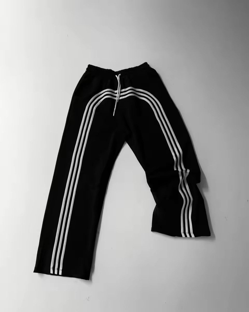 Japanese Brand Stripes Fashion High Waist Wide-leg Pants Size US 30 / EU 46 - 4 Thumbnail