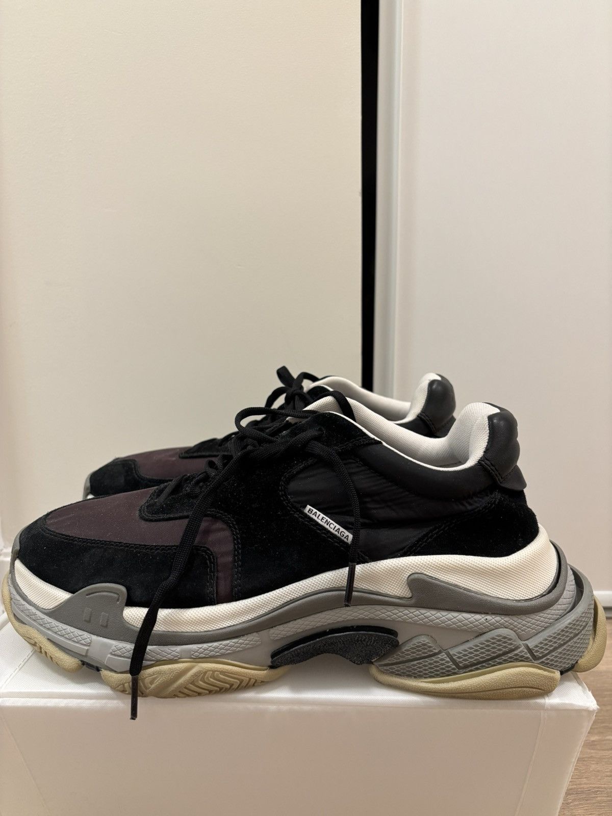 Balenciaga Balenciaga ‘Bordeaux’ Suede Triple S Size US 11 / EU 44 - 1 Thumbnail