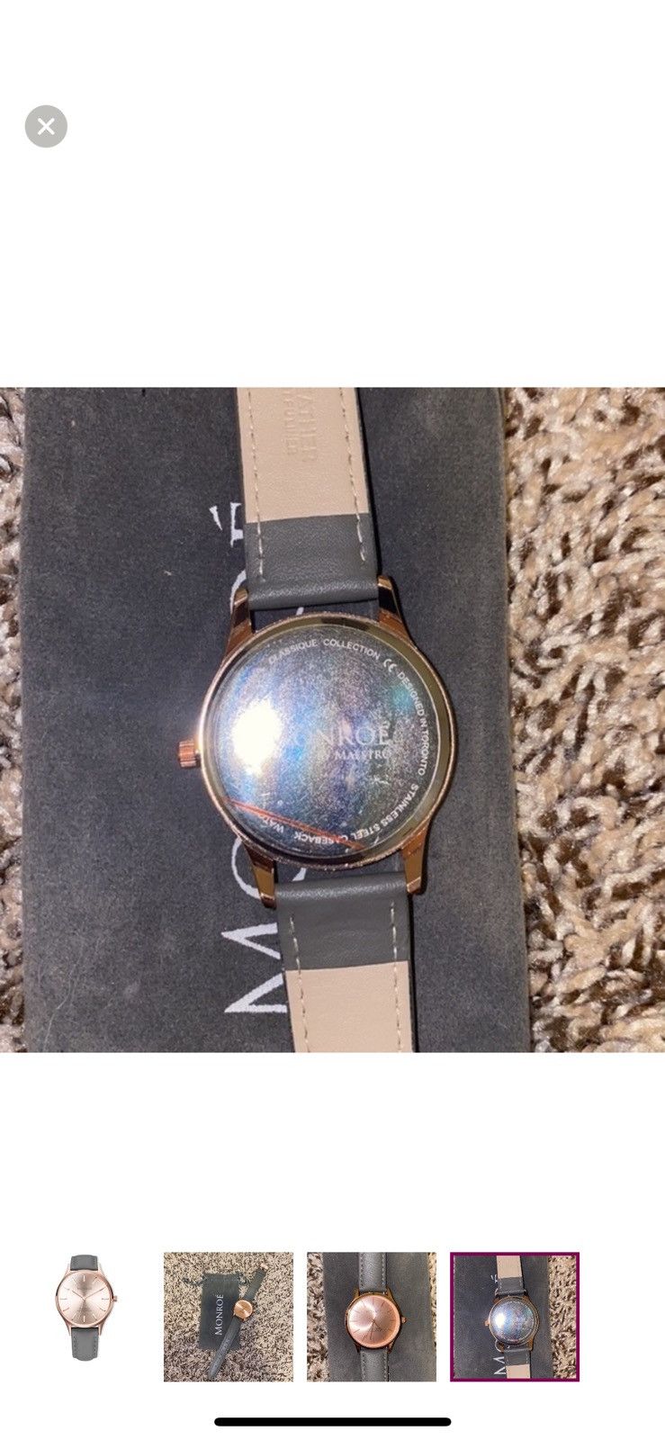 Other Monroe solerose charcoal leather band watch Size ONE SIZE - 2 Thumbnail