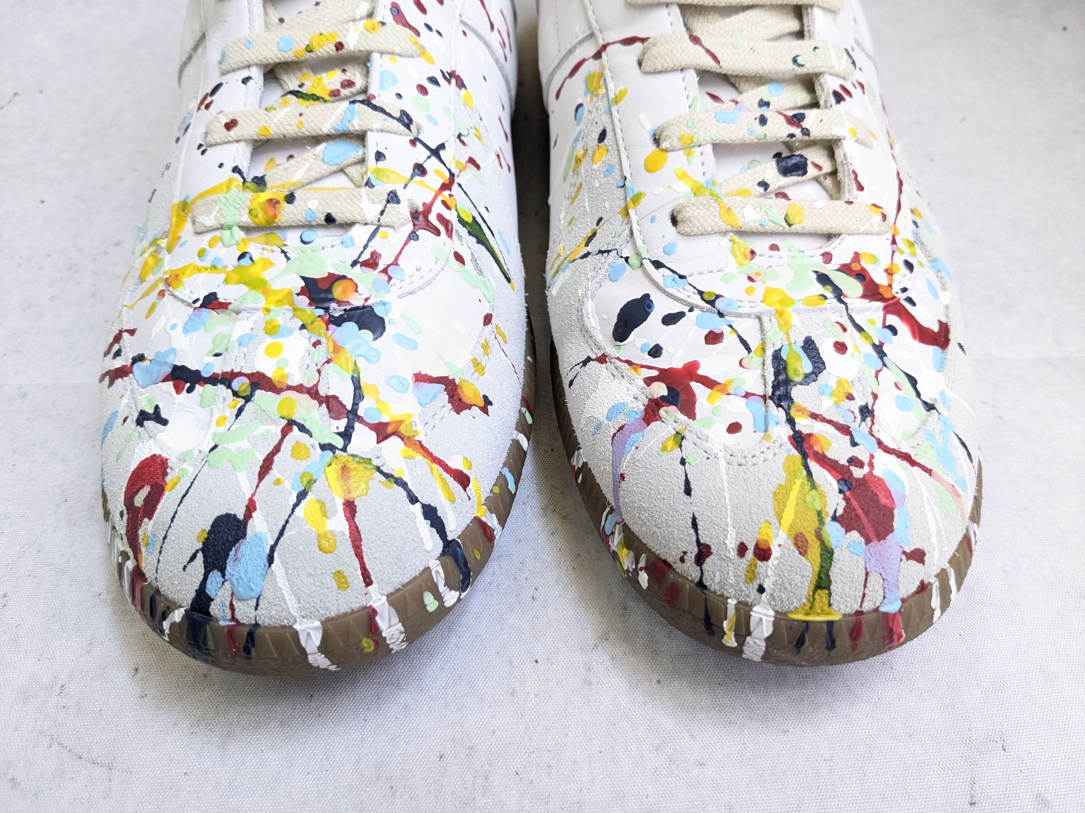 Maison Margiela MARGIELA GAT REPLICAS PAINT SPLATTER gat 10.5 43.5 Size US 10.5 / EU 43-44 - 4 Thumbnail