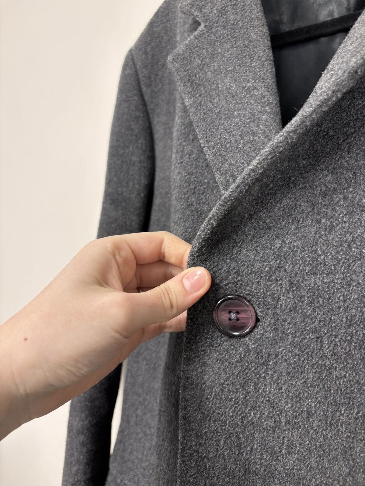 Other Hammersley Vintage Men’s Tailored Grey Wool Cashmere Coat Size US M / EU 48-50 / 2 - 8 Thumbnail