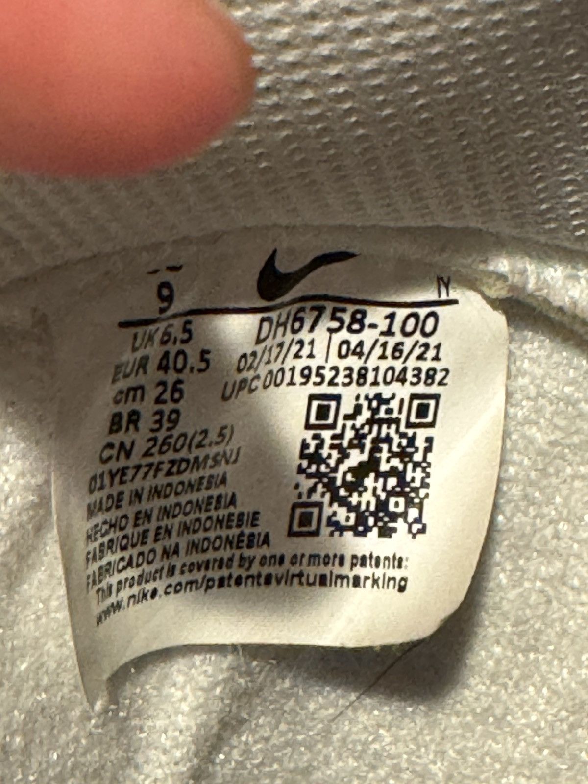 Nike Nike Dunk High First Use White Sail Orange Size US 9 / IT 39 - 6 Thumbnail