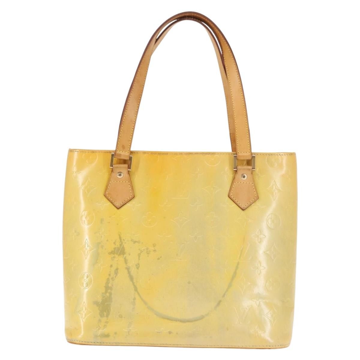Louis Vuitton LOUIS VUITTON Monogram Vernis Houston Hand Bag Gris M91053 Size ONE SIZE - 2 Thumbnail