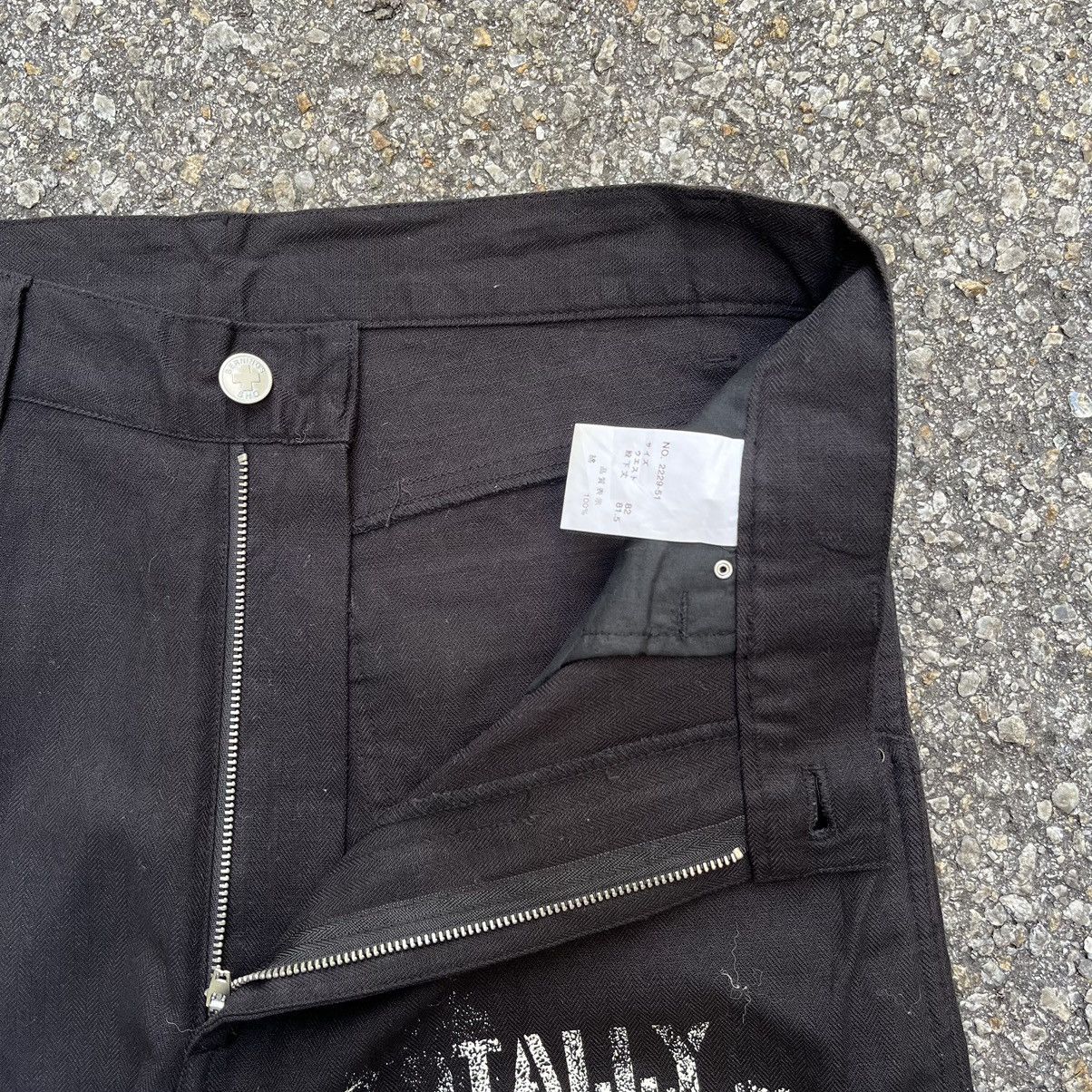 Japanese Brand Bernings Sho Punk Art Black Pants Size US 31 - 5 Thumbnail
