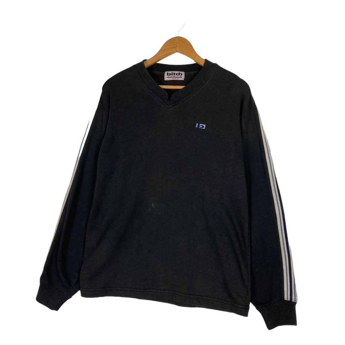 Japanese Brand × Welcome Skateboards Vtg 90s Bitch Skaterboards Small Logo Crewneck Sweatshirt Size US M / EU 48-50 / 2 - 2 Thumbnail