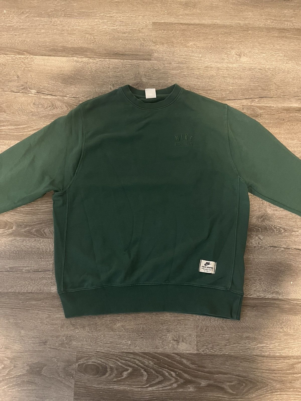 Nike Nike athletic dept dark green long sleeve Size US L / EU 52-54 / 3 - 1 Thumbnail