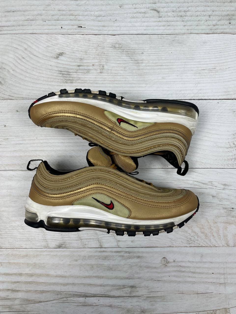 Nike Nike Air Max 97 OG Metallic Gold Sneakers Size US 9 / EU 42 - 2 Thumbnail
