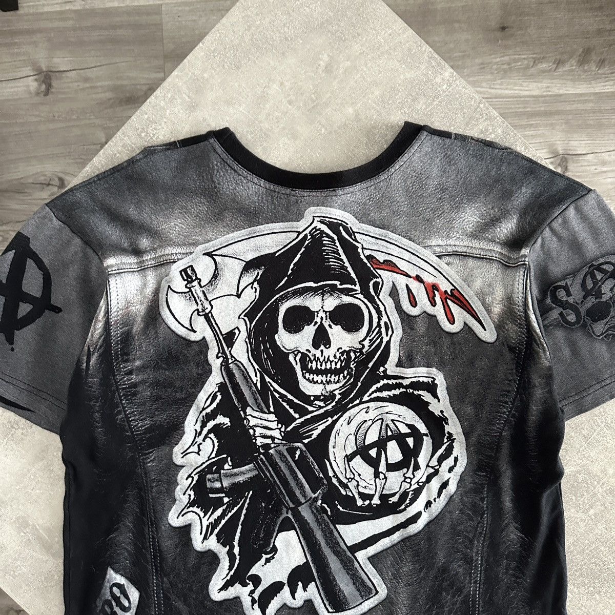 Other Rare Sons Of Anarchy AOP tee Tv Series Mayhem y2k og hype Size US M / EU 48-50 / 2 - 7 Thumbnail