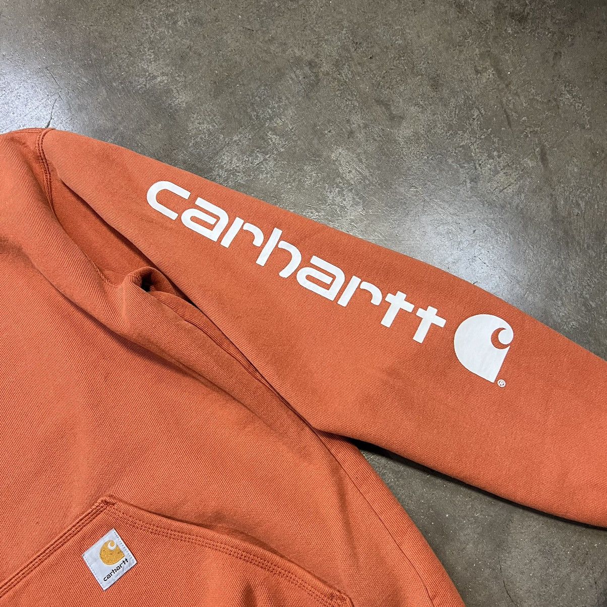 Carhartt × Vintage Vintage Carhartt Hoodie Sweatshirt Spell Out Workwear Size US M / EU 48-50 / 2 - 4 Thumbnail