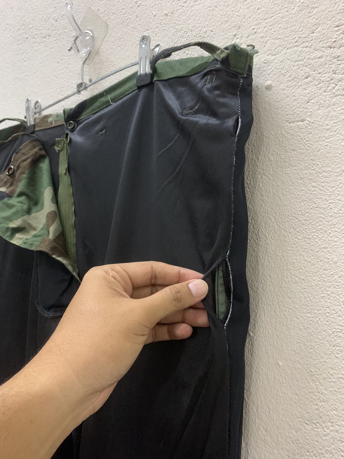 Japanese Brand × Vintage US Military Woodland Camo Chemical Protective Class 1 Size US 40 / EU 56 - 15 Thumbnail