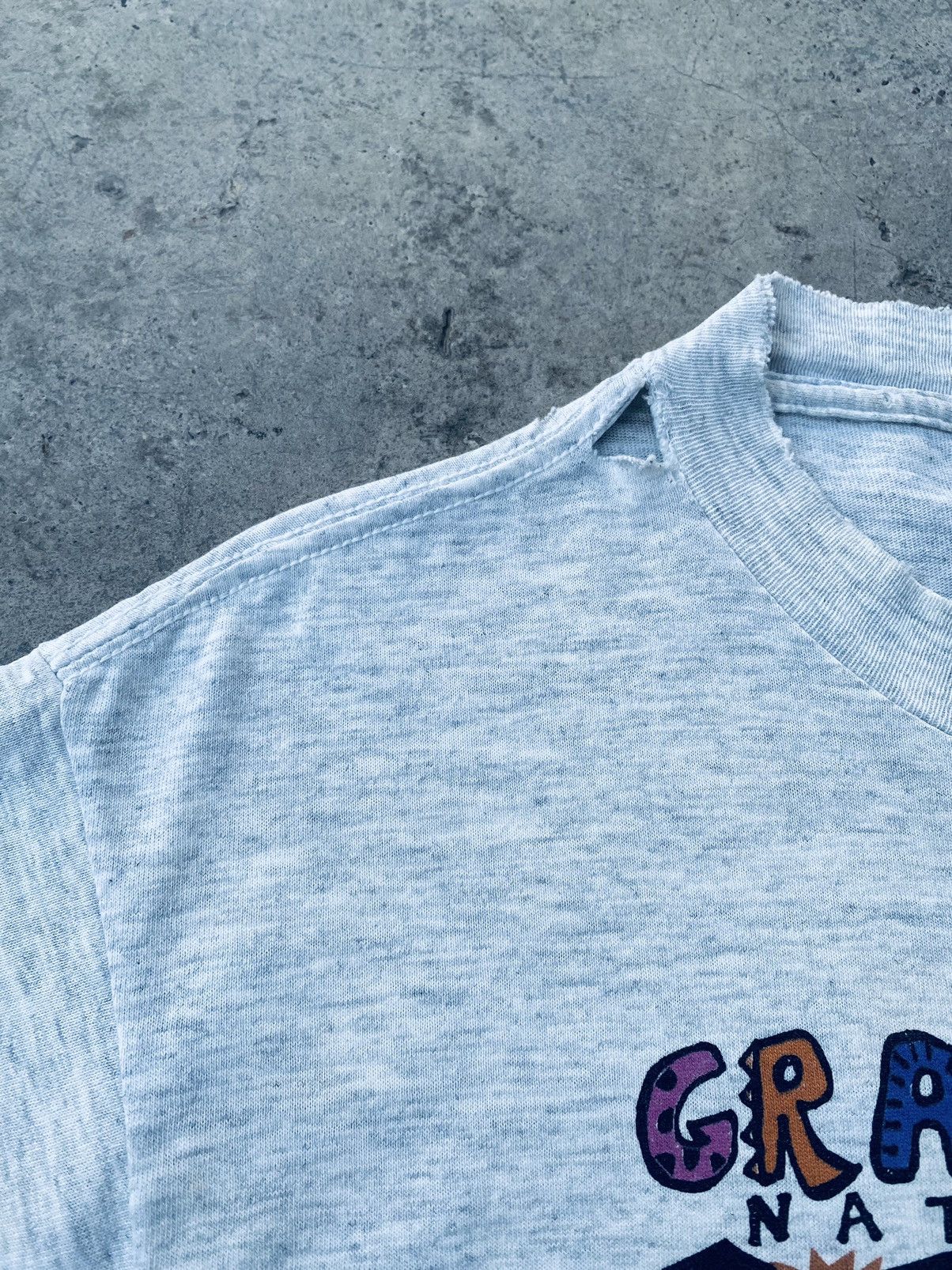 Vintage Vintage 90s Thrashed Grand Canyon Art Tees Size US M / EU 48-50 / 2 - 14 Thumbnail