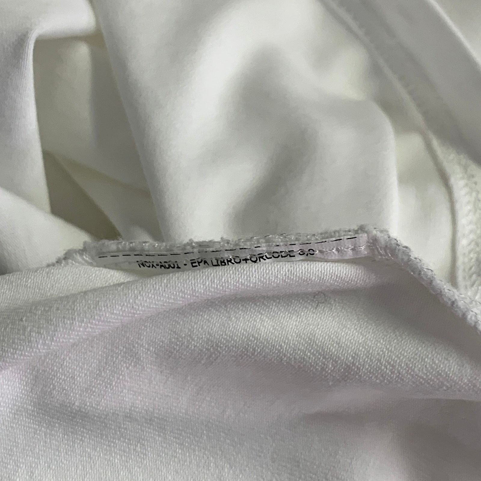 Max Mara L White Cotton Jersey 3/4 Sleeves Crew Neck Pullover Size L / US 10 / IT 46 - 6 Thumbnail