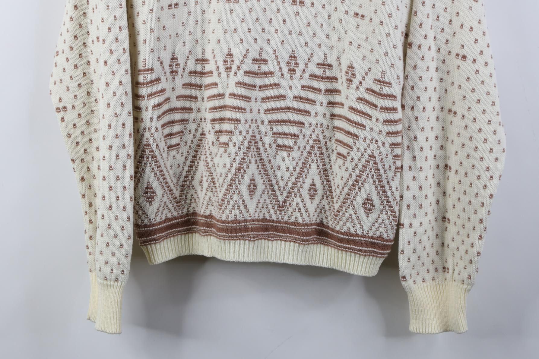 Vintage Vintage 90s Streetwear Fair Isle Knit Crewneck Sweater Size M / US 6-8 / IT 42-44 - 3 Thumbnail