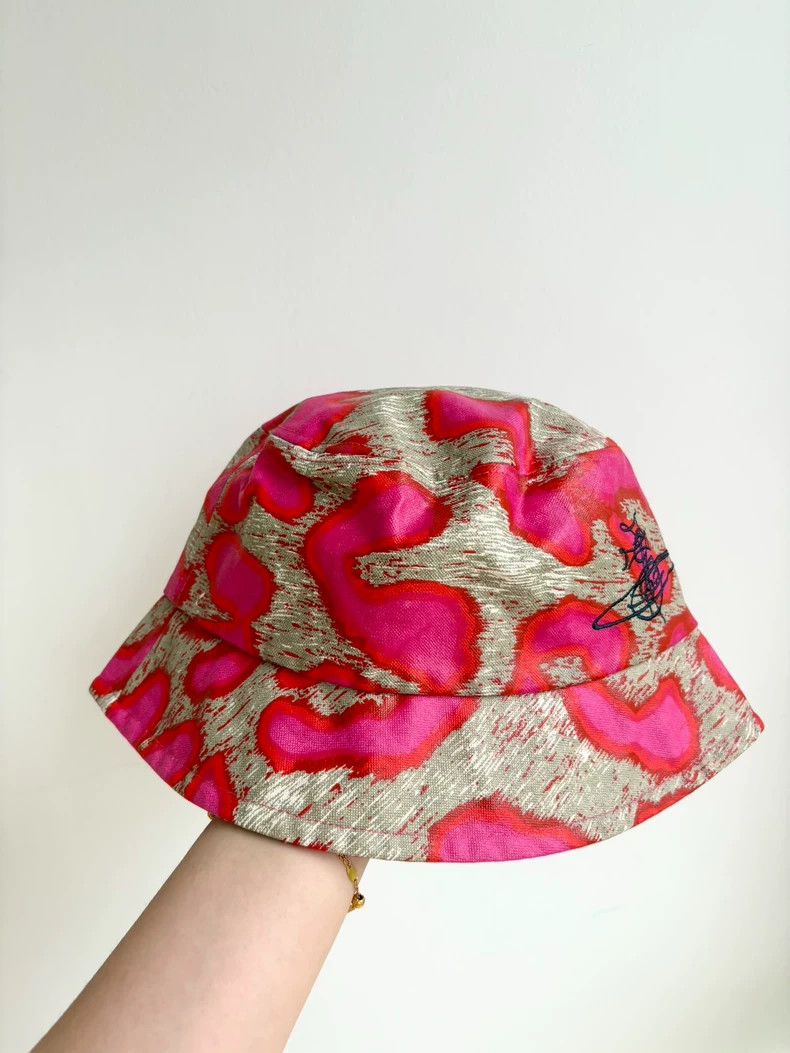 Vivienne Westwood Vivienne Westwood Pink leopard print fisherman's cap newsb Size ONE SIZE - 2 Thumbnail