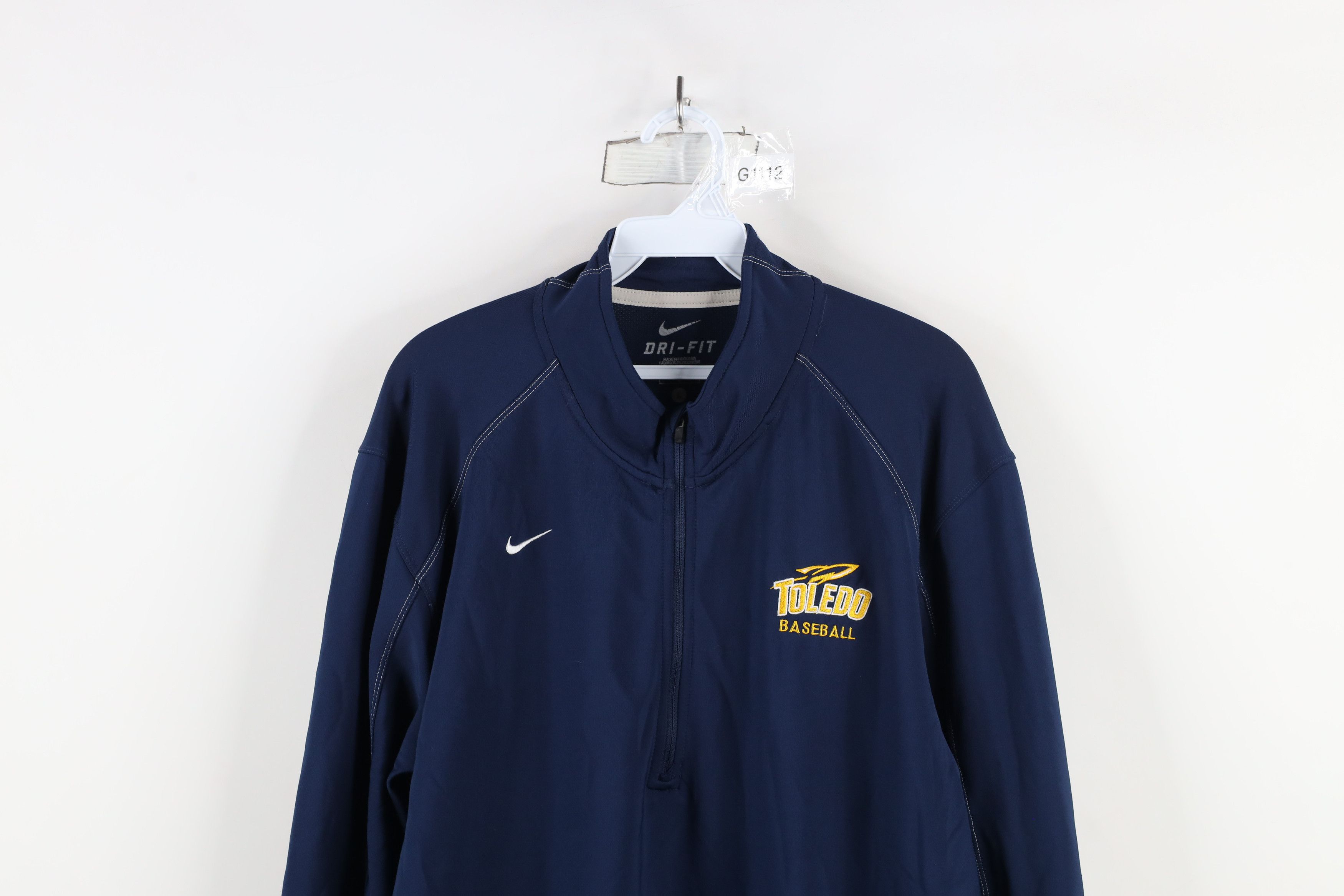 Nike × Vintage Nike Issued University of Toledo Baseball Half Zip Jacket Size US L / EU 52-54 / 3 - 2 Thumbnail