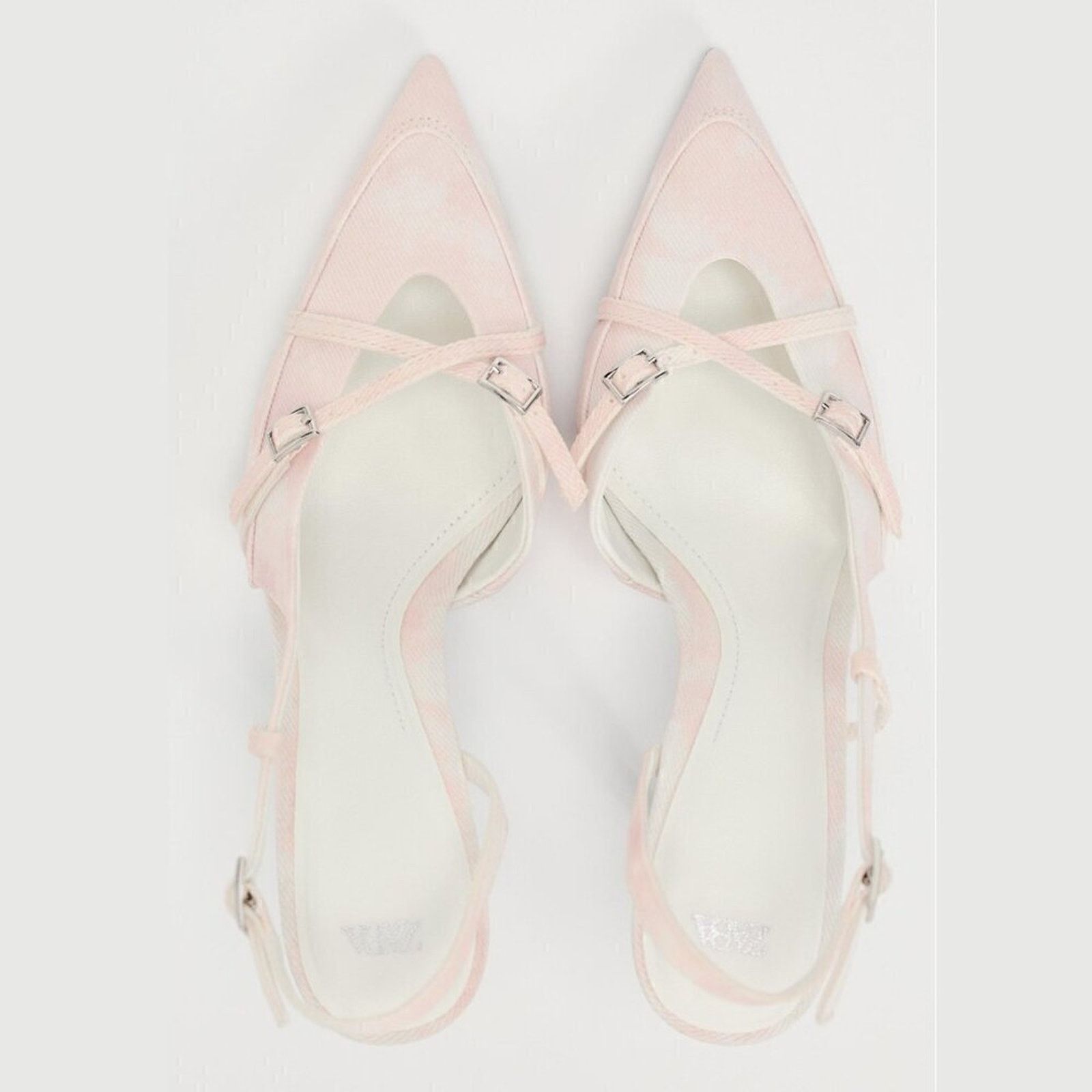 Zara Zara Pink Slingback Heels Pointed Toe Pumps NWT Size US 9 / IT 39 - 22 Thumbnail