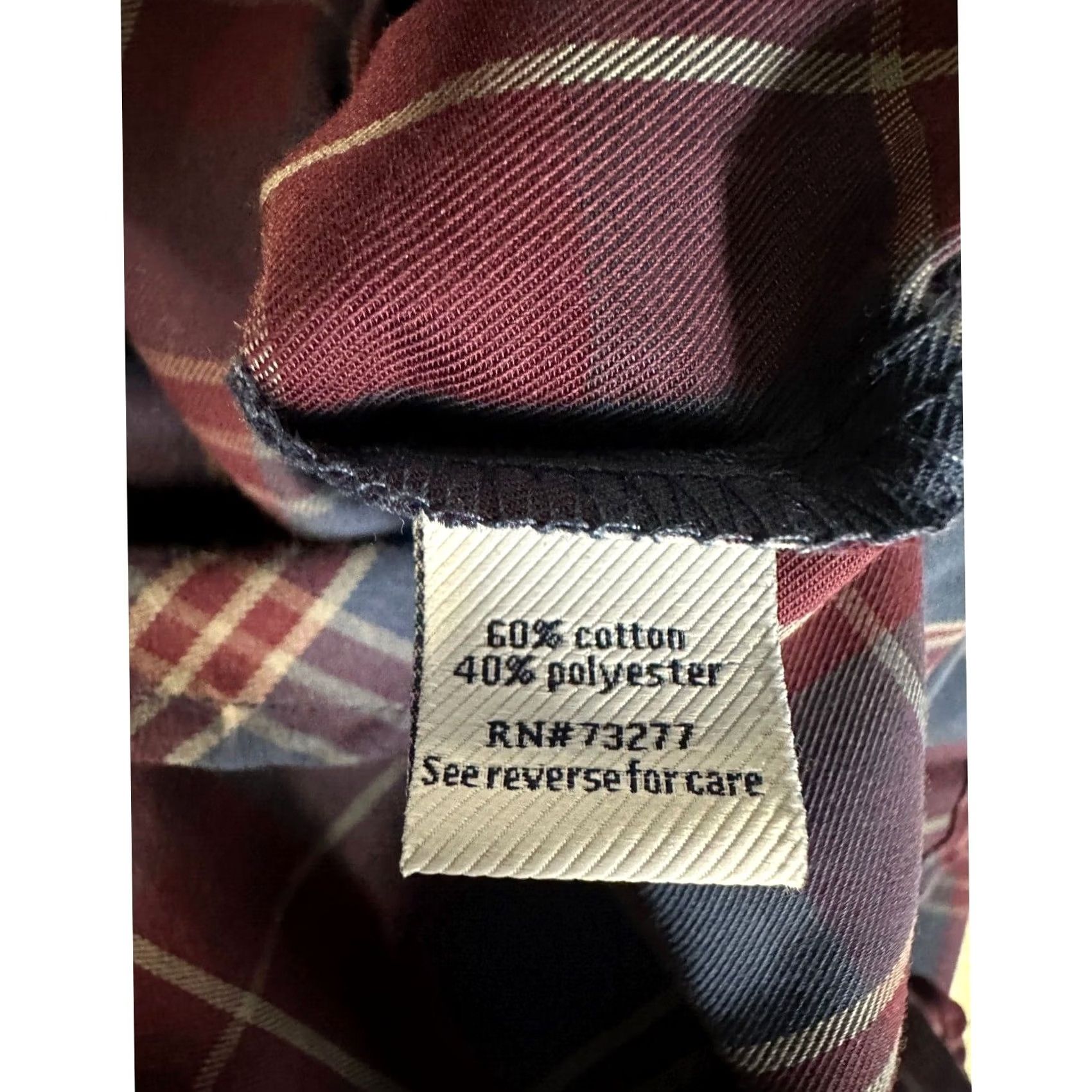 Croft & Barrow VINTAGE Croft & Barrow Shirt Mens Large Woven Blue Tartan Plaid Easy-Care Button-Down NEW Size US L / EU 52-54 / 3 - 5 Thumbnail