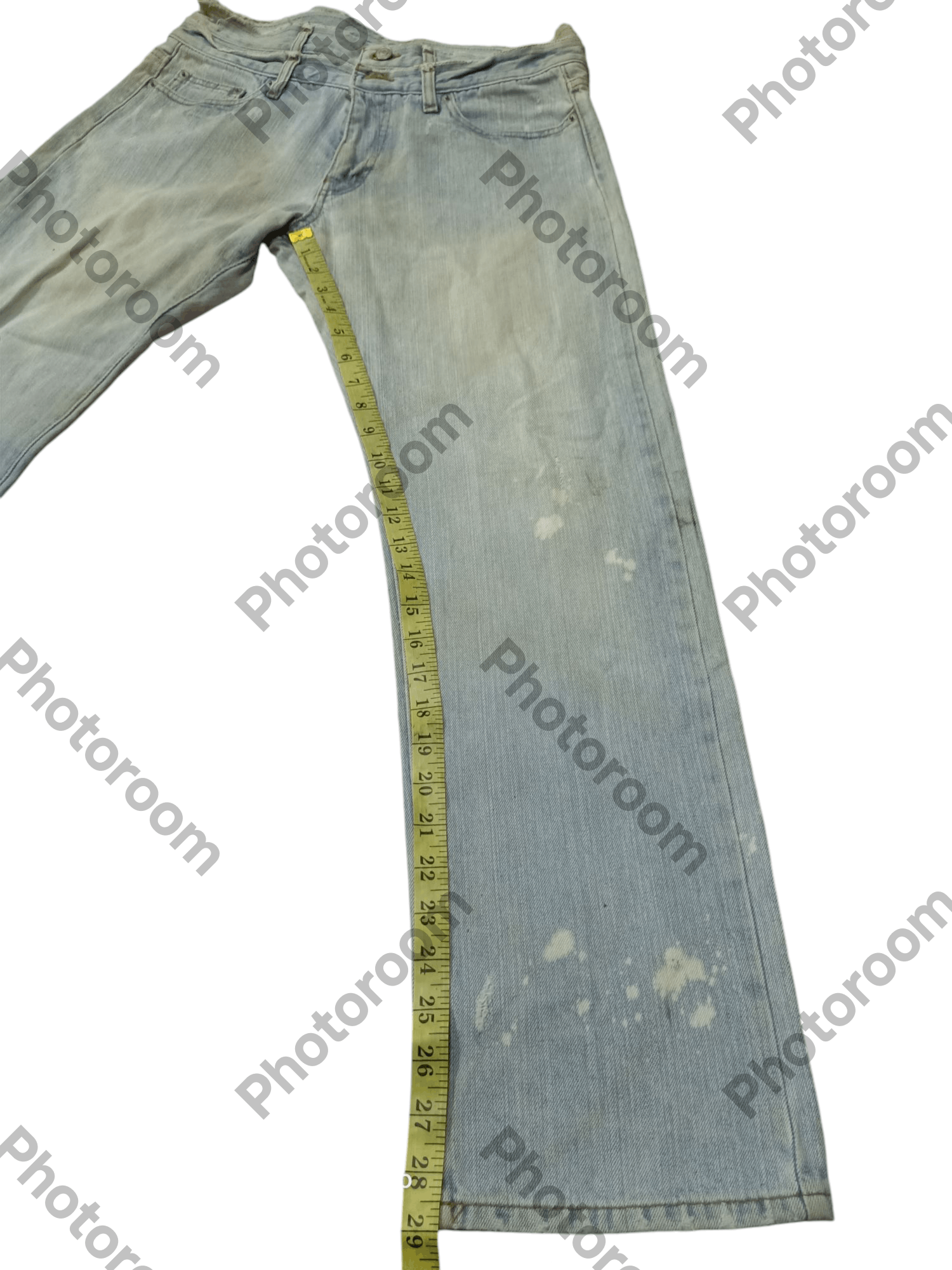 If Six Was Nine × Le Grande Bleu (L.G.B.) Unbrand Double Waist Denim Distressdenim Size US 32 / EU 48 - 12 Thumbnail