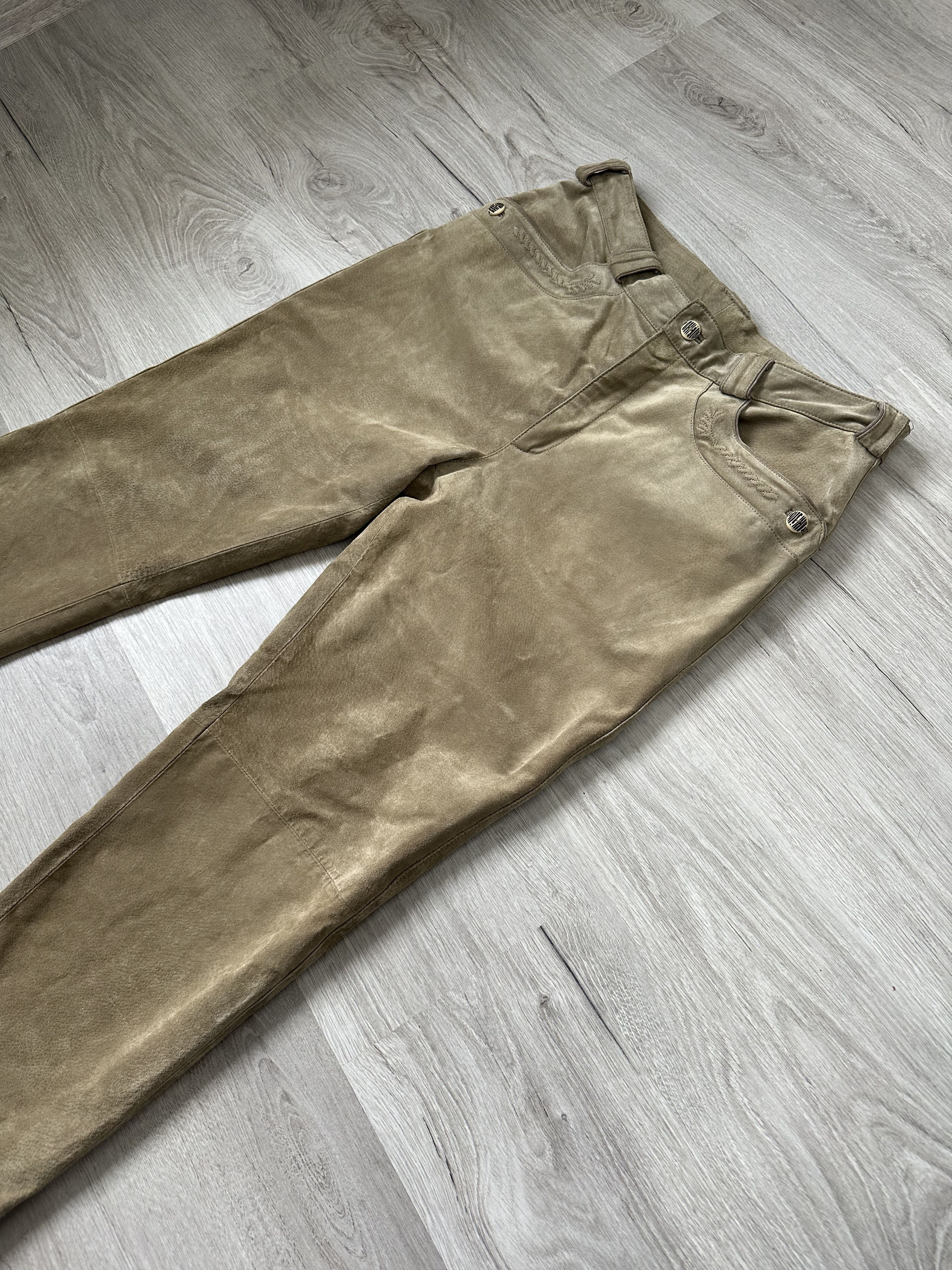 Leather × Vintage Leather Men’s Cowboy JCC Pants Bike Moto Y2K Size US 36 / EU 52 - 2 Thumbnail