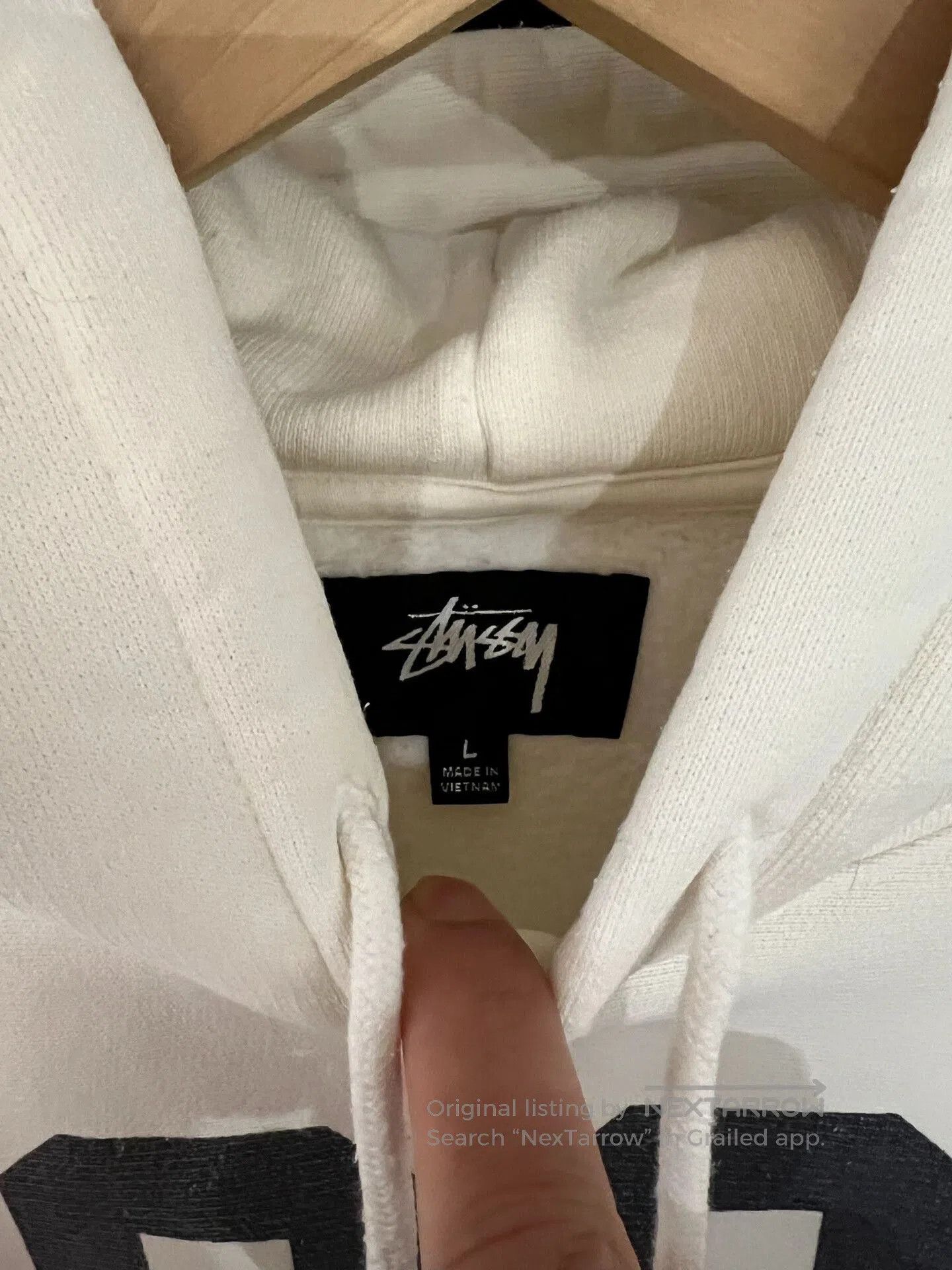 Stussy stussy 80 relaxed hoodie in cream color. Size US L / EU 52-54 / 3 - 3 Thumbnail