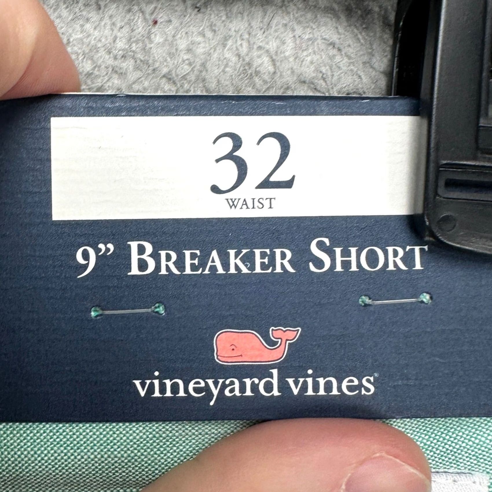 Vineyard Vines VINTAGE? No — Vineyard Vines Khakis Shorts Men 32X9 Flat Front Pockets Aqua Green Casual Size US 32 / EU 48 - 2 Thumbnail