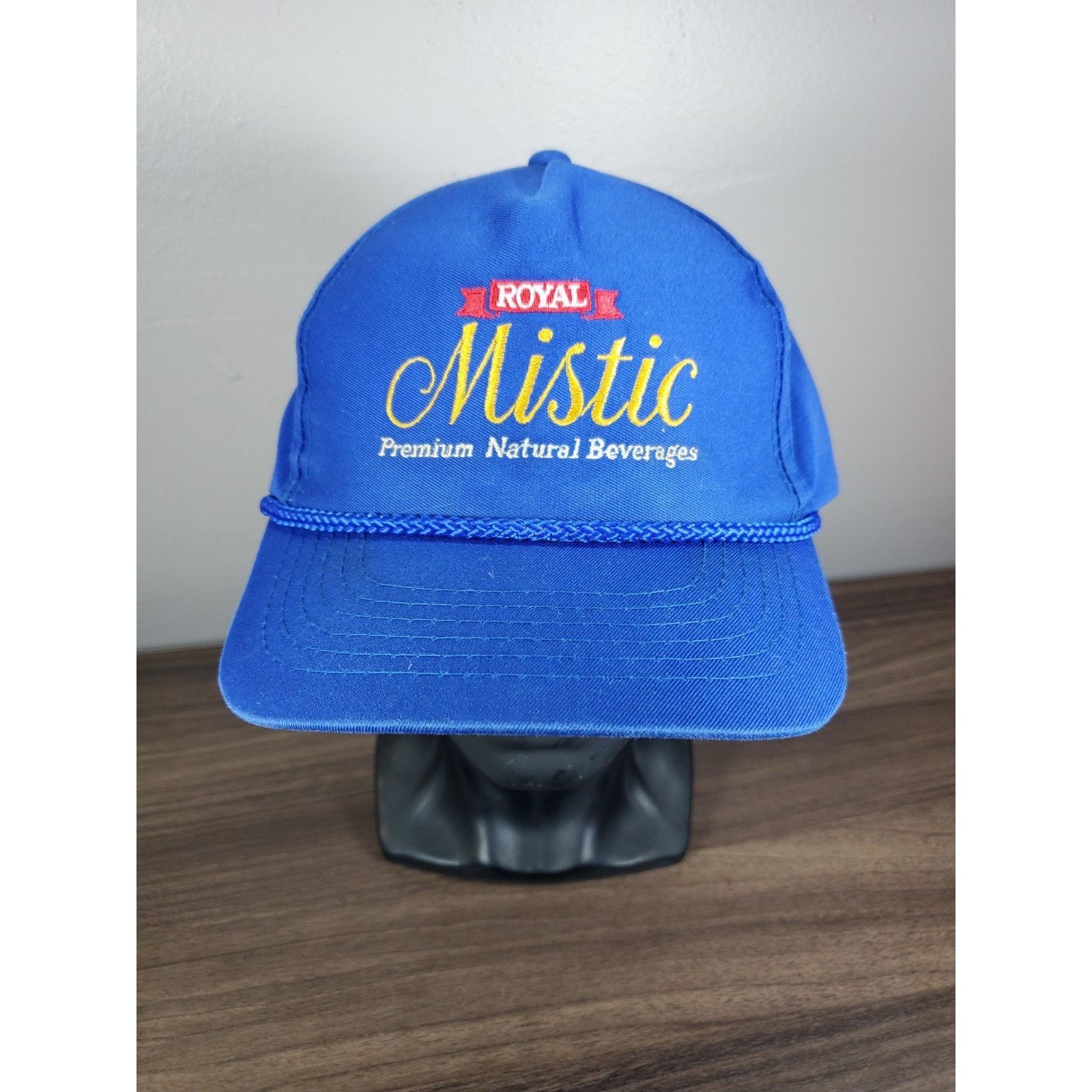 Vintage Royal Mistic Premium Natural Beverages Blue Snapback Hat Cap Size ONE SIZE - 1 Thumbnail