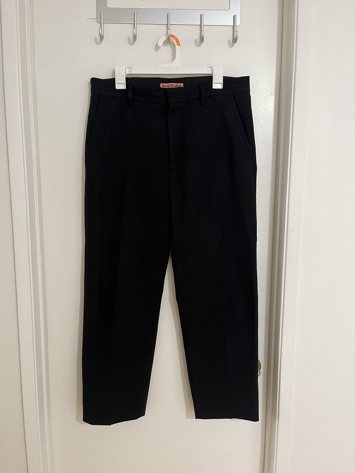 image of Acne Studios Trousers in Black, Men's (Size 33)