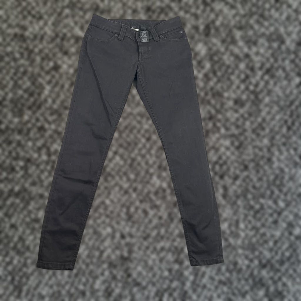 Harley Davidson Harley-Davidson Womens Jeans Skinny Fit Black 2 Pocket Zipper Button Logo 5-Pocket Denim Cotton Blend Inseam 30 Regular Slim Leg Casual Mens? Women? Size 26" / US 2 / IT 38 - 1 Thumbnail