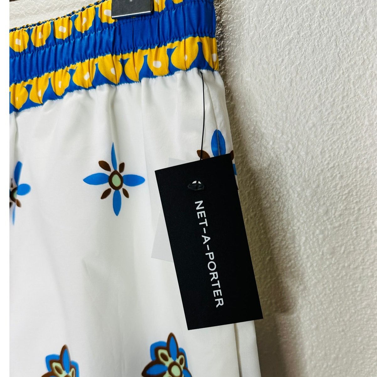 La DoubleJ NWT La DoubleJ White Blue Print Cropped Wide Leg Crop Pant L Size 34" / US 12 / IT 48 - 8 Thumbnail