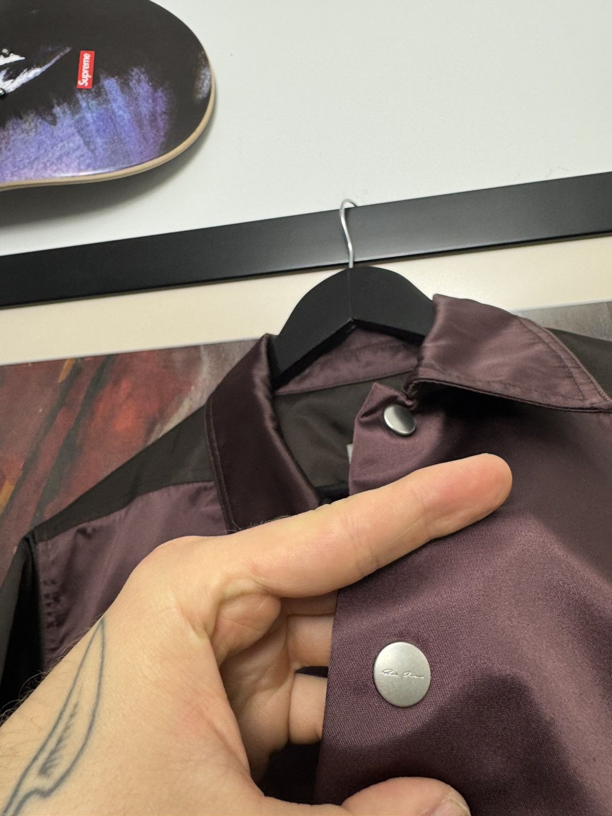 Rick Owens Rick Owens SS20 'TECUATL' Bauhaus Bomber Jacket Pop Smoke Size US L / EU 52-54 / 3 - 5 Thumbnail