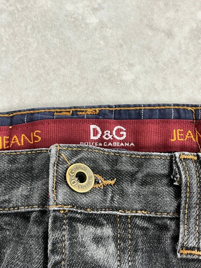 Dolce & Gabbana AW2003 Dolce & Gabbana Raw Grey Slim Denim Jeans Size US 30 / EU 46 - 10 Thumbnail