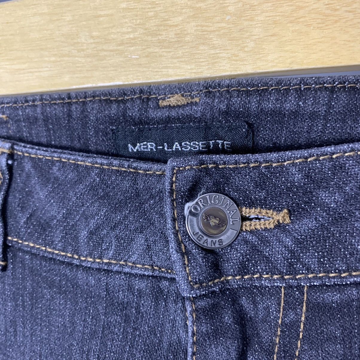 Hysteric Glamour Vtg 90s Japanese Mer-Lassette Denim Flare Punk Boot Cut Pant Size US 29 - 4 Thumbnail