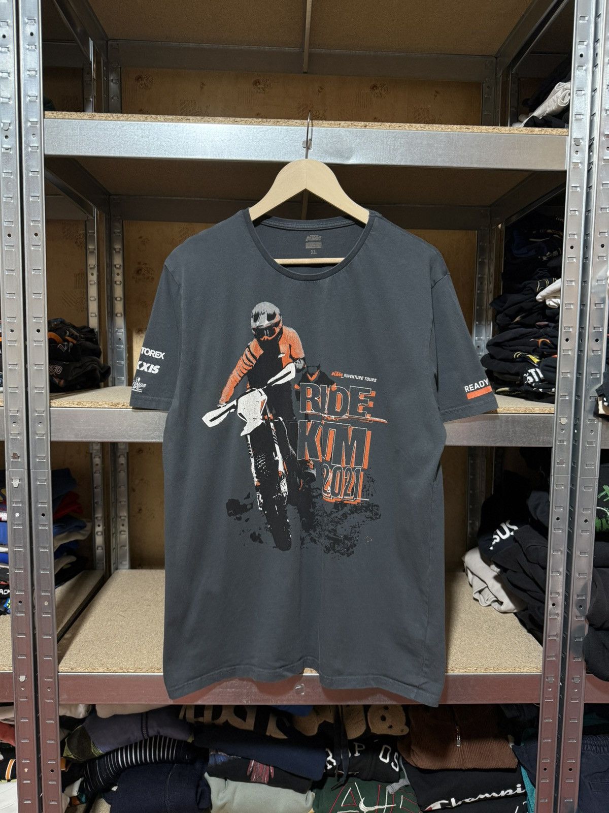 Vintage Vintage Ride KTM Adventure Tours 2021 Moro Racing T-Shirt Size US XL / EU 56 / 4 - 1 Thumbnail