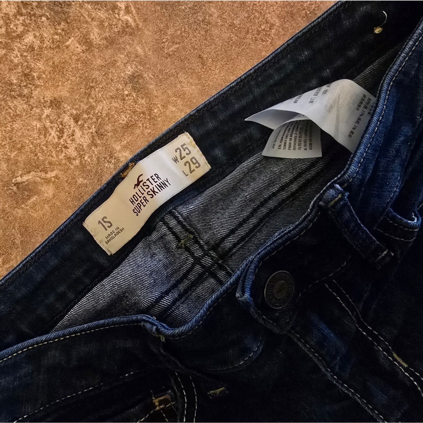 Hollister Dark Denim | HOLLISTER | Super Skinny Jean Size 25" / US 0 / IT 36 - 3 Thumbnail