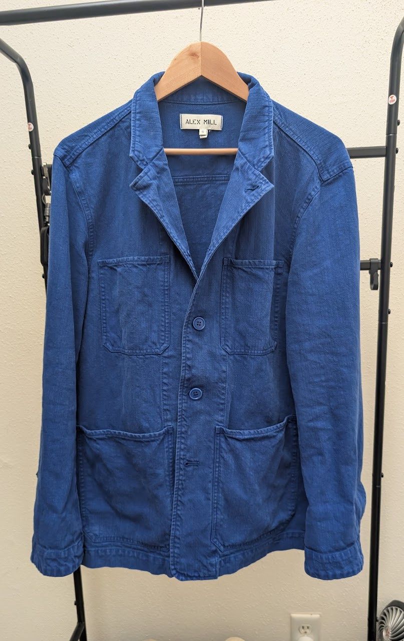 Alex Mill Alex Mill - Work Jacket Blazer - Cunningham Blue Size US S / EU 44-46 / 1 - 1 Preview