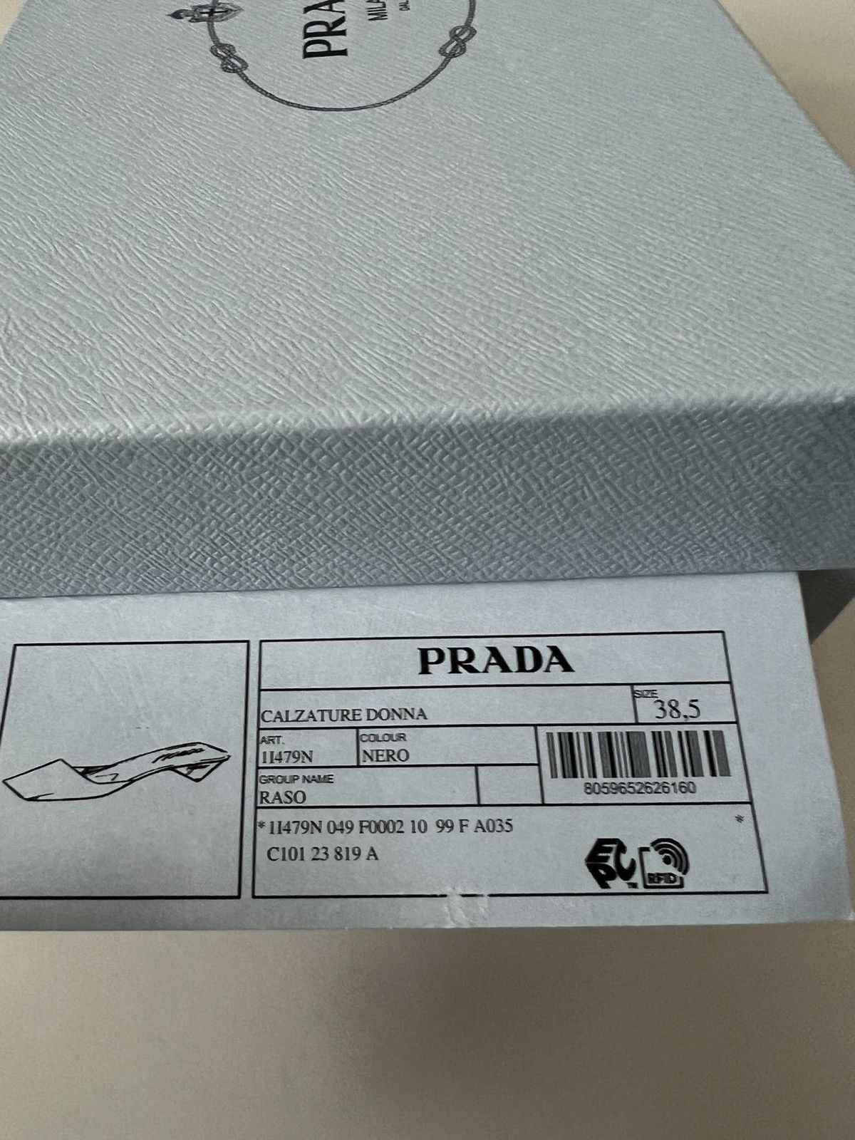 Prada $1.4K VALUE Prada Satin Square Toe Mule Sandals in black Size US 8.5 / IT 38.5 - 6 Thumbnail