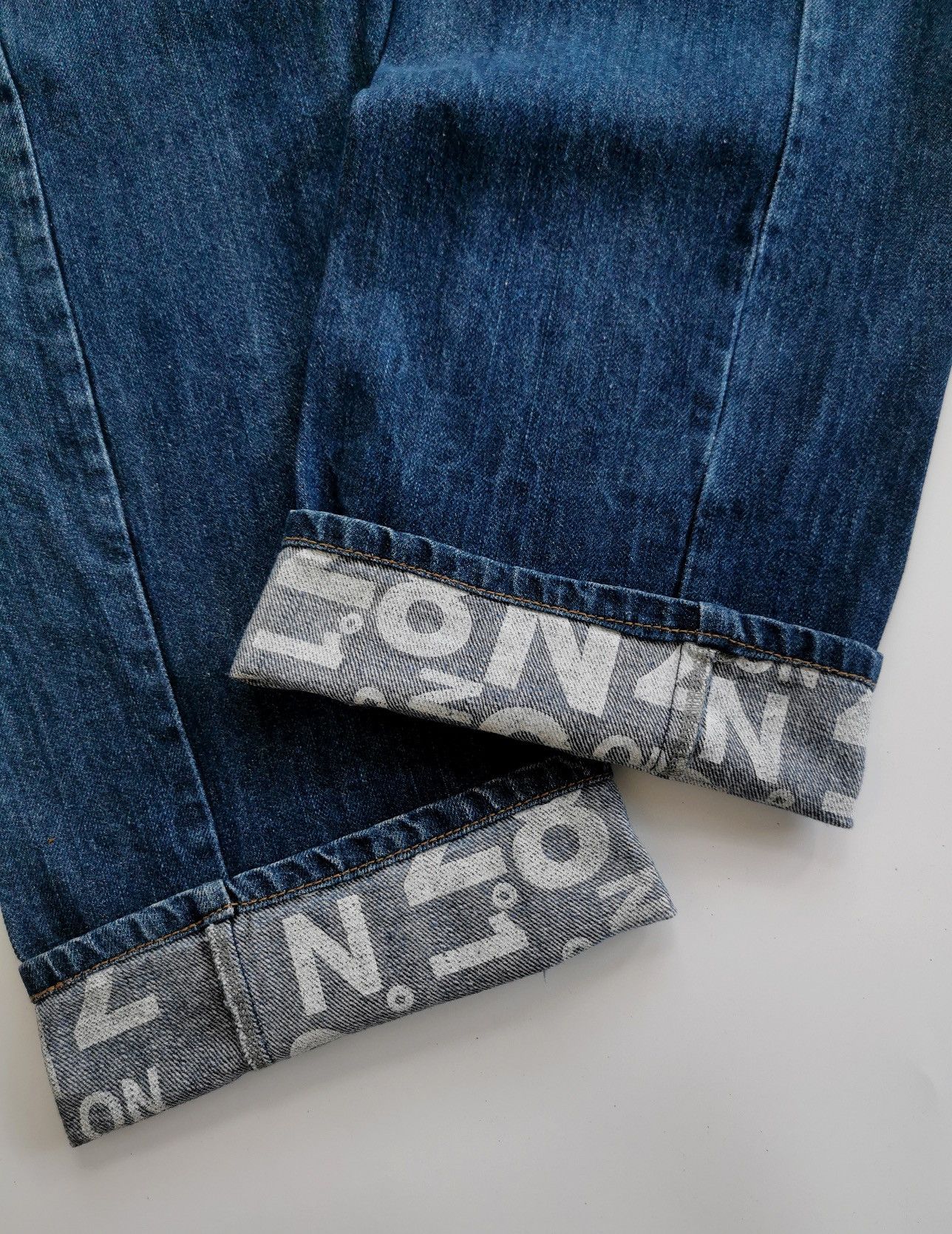 Japanese Brand Rimaster Engineered Loose Fit Polkadot Prints Denim Jeans Size US 33 - 6 Thumbnail