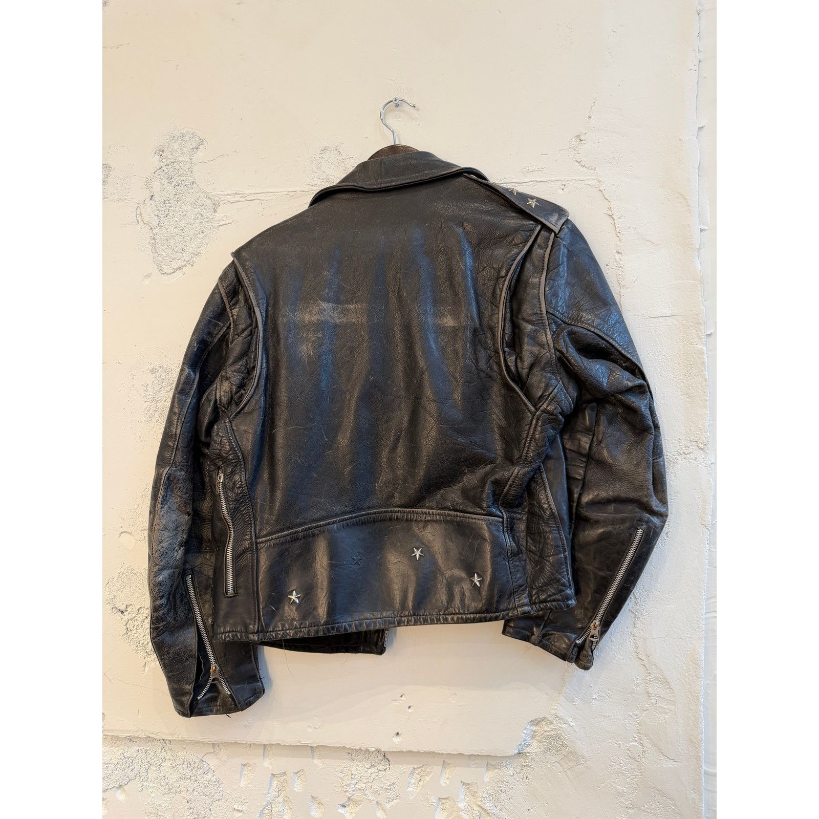 Vintage Vintage Kit Carson 50's Black Leather Moto Jacket Size US S / EU 44-46 / 1 - 2 Thumbnail