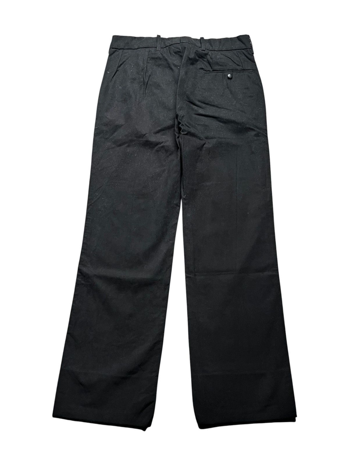 Balenciaga 2005 Balenciaga by Nicolas Ghesquière Black Wide Pants Size US 29 - 2 Thumbnail